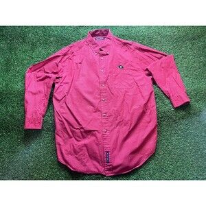 UGA Men’s Button down, XL AUTHENTIC Windowpane M EUC Dawgs G Georgia University